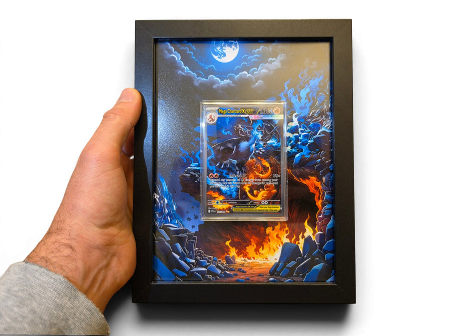Mega Charizard X Extended Art Frame | Phantasmal Flames