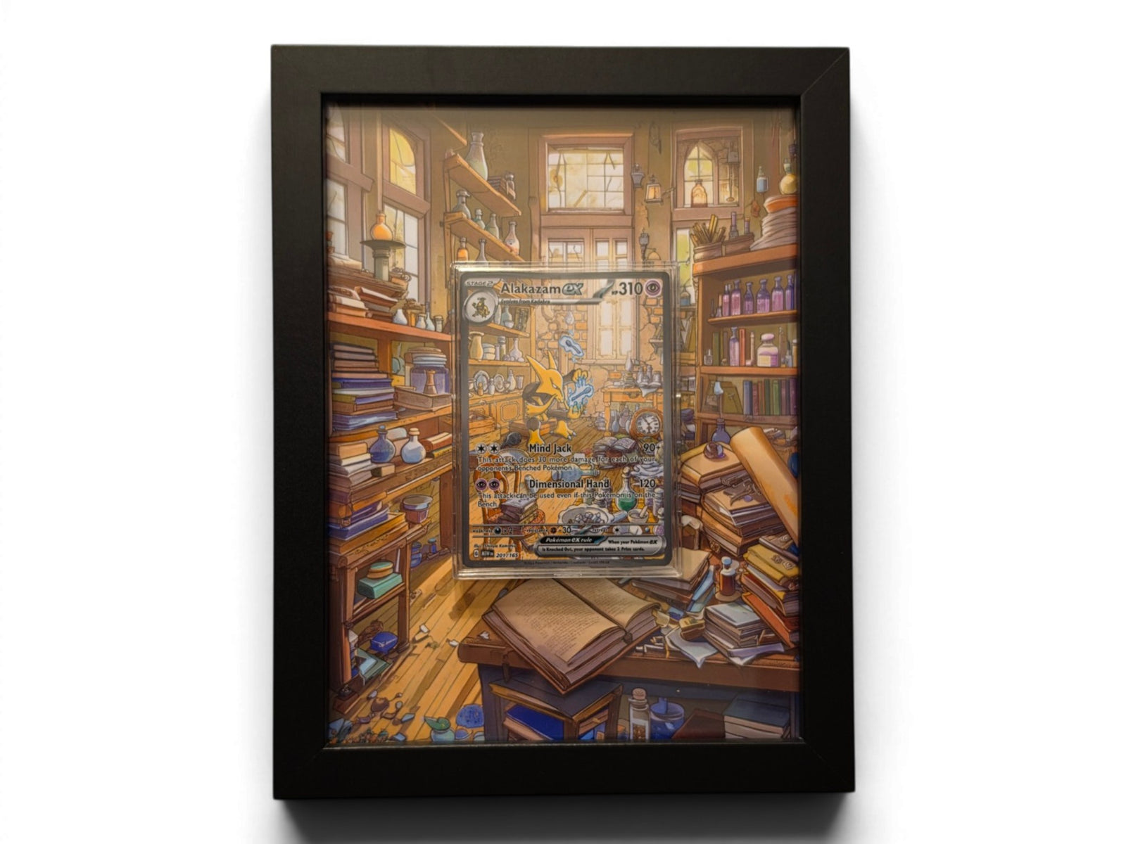 Alakazam EX Extended Art Display Frame | Pokemon 151 Set